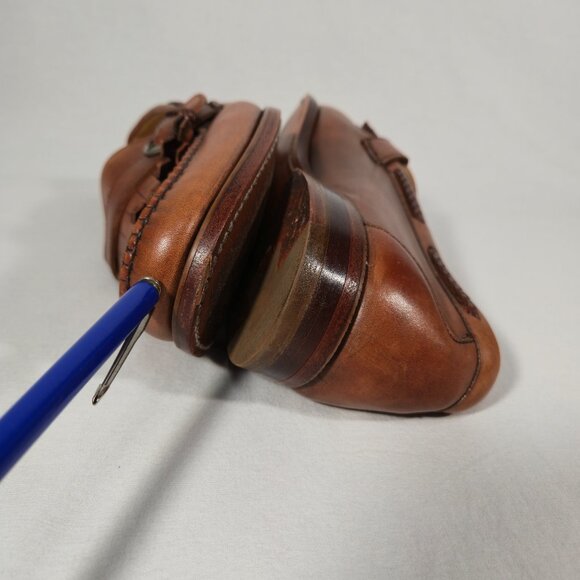 U.S.A. Vintage SEBAGO Hipster Walnut French Calfskin Penny Loafers Men Size 11E. - Picture 11 of 17